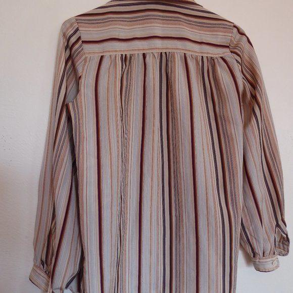 Evan-Picone Striped Blouse - Picture 2 of 5